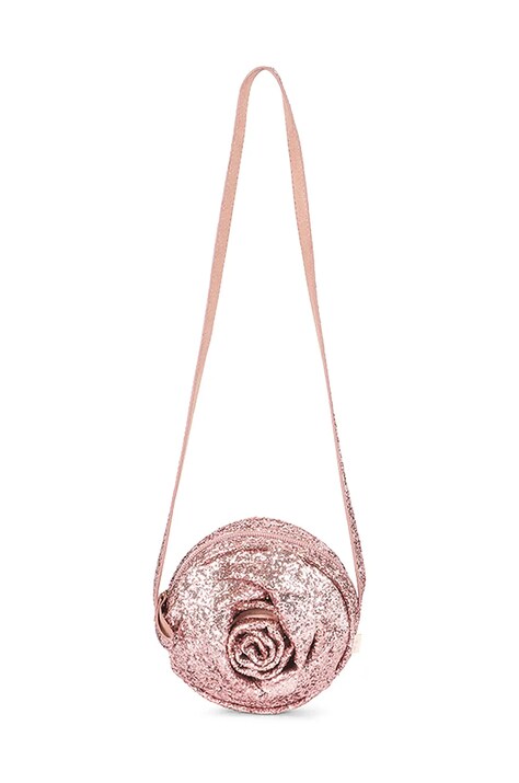Konges Sløjd poseta fete ROSE GLITTER BAG culoarea roz, KS101656