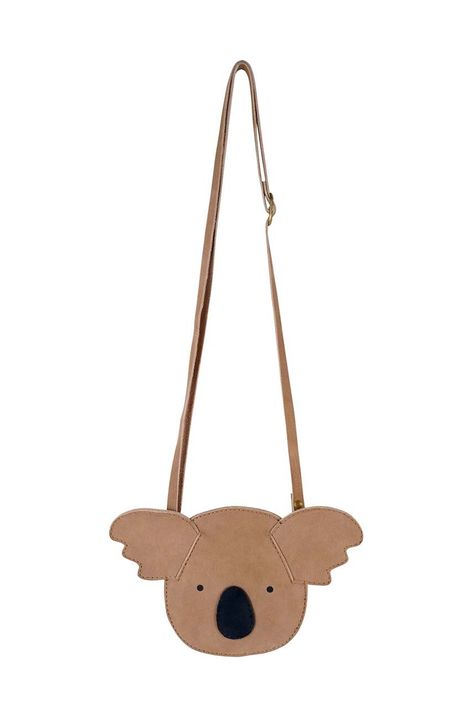 Παιδική δερμάτινη τσάντα Donsje Britta Classic Purse Koala χρώμα: μπεζ, 5001006