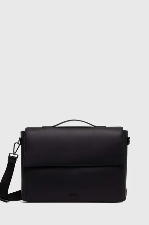 Τσάντα φορητού υπολογιστή Calvin Klein χρώμα: μαύρο, K50K511898