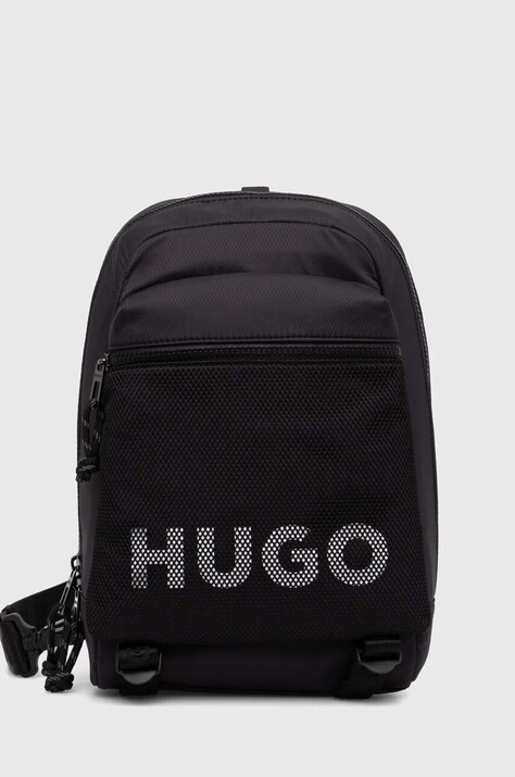 HUGO rucsac culoarea negru, mic, neted, 50523496