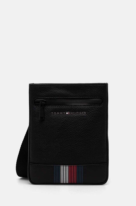 Tommy Hilfiger borseta culoarea negru, AM0AM12483
