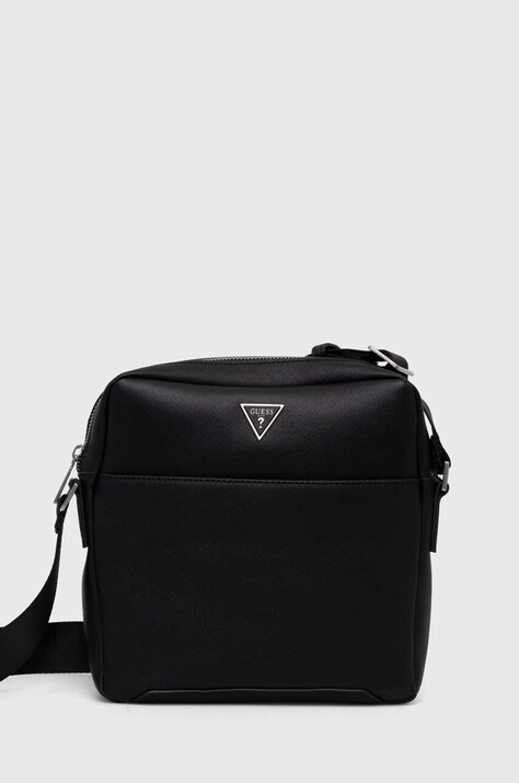 Guess borseta TORINO culoarea negru, HMTOSA P4258