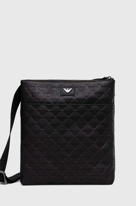 Кожаная сумка Emporio Armani цвет чёрный Y4M416 YQ67I