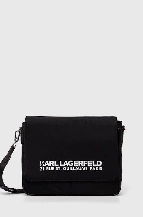 Taška Karl Lagerfeld čierna farba, 245M3004