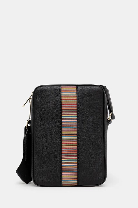 Kožená taška Paul Smith čierna farba, M1A-7745-BMULTI