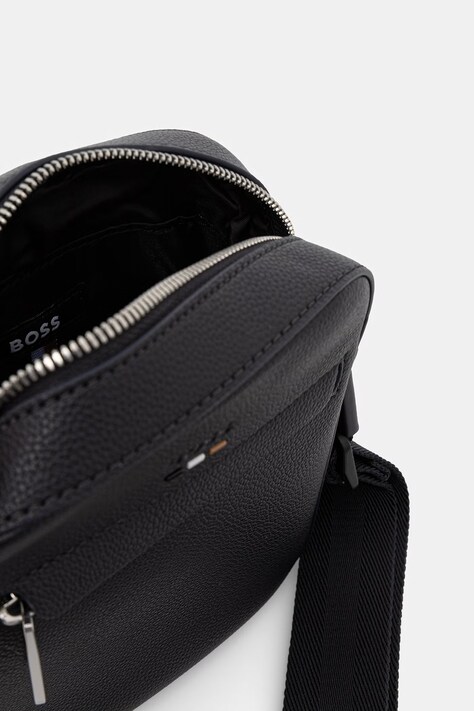 BOSS сумка чоловіча зі штучної шкіри Ray_NS zip N — AW24-TOM07D, темно-синій — фото 5