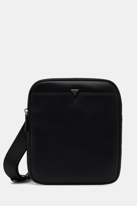 Kožená taška Guess FIRENZE černá barva, HMFISE P4423