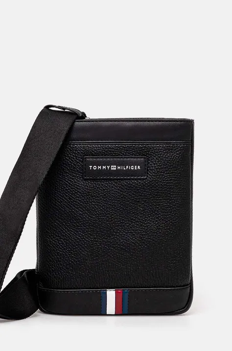 Malá taška Tommy Hilfiger čierna farba, AM0AM12708