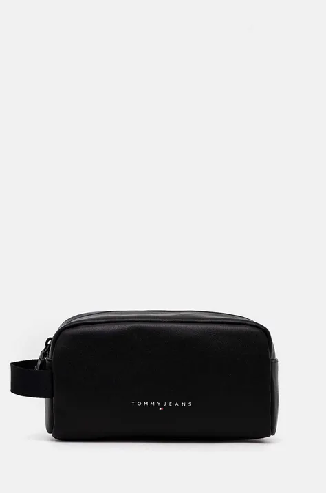 Kozmetická taška Tommy Jeans čierna farba, AM0AM12990