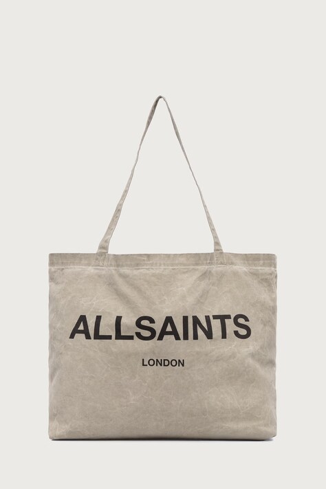 AllSaints torba materiałowa męska bawełniana beżowa M170XB