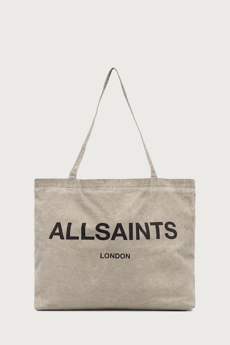 AllSaints torba materiałowa męska bawełniana beżowa M170XB