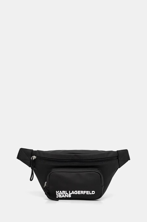 Сумка на пояс Karl Lagerfeld Jeans колір чорний 246D3080