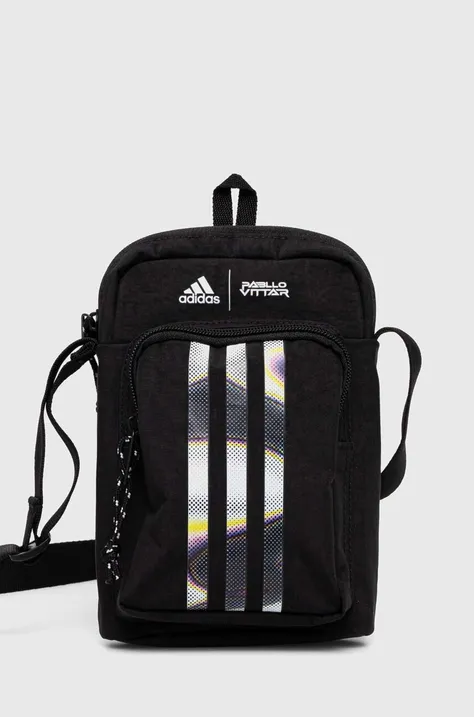Ledvinka adidas Pride černá barva, IZ5015