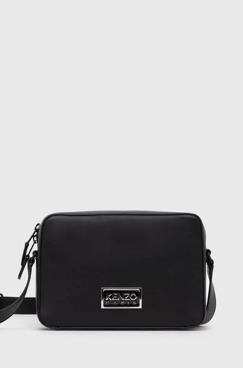 Δερμάτινο φακελάκι Kenzo Crossbody Bag χρώμα: μαύρο, FE55SA728L40.99