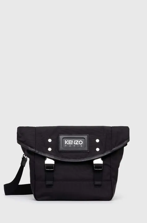 Τσάντα Kenzo Messenger χρώμα: μαύρο, FE55SA708B11.99