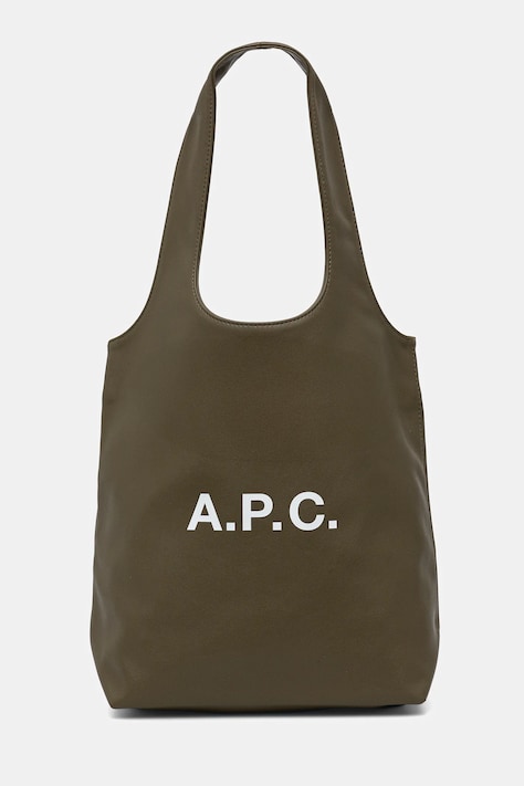A.P.C. torba tote ninon small kolor zielony PUAAT.M61861