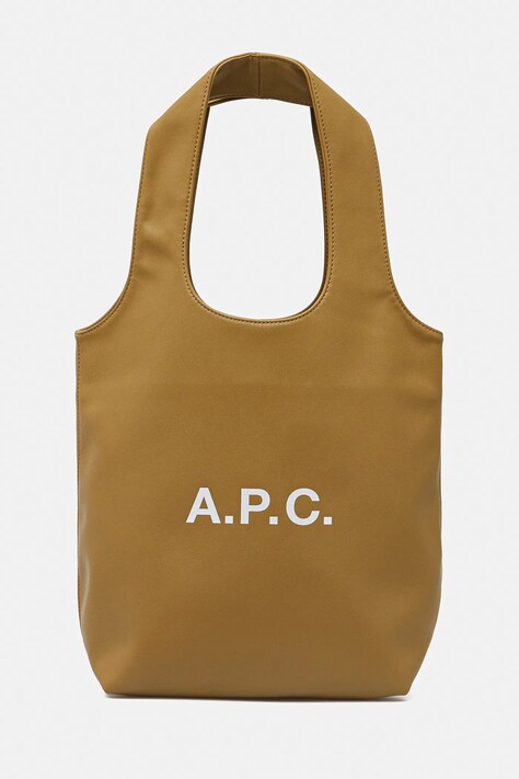 Сумка A.P.C. tote ninon small цвет коричневый PUAAT.M61861