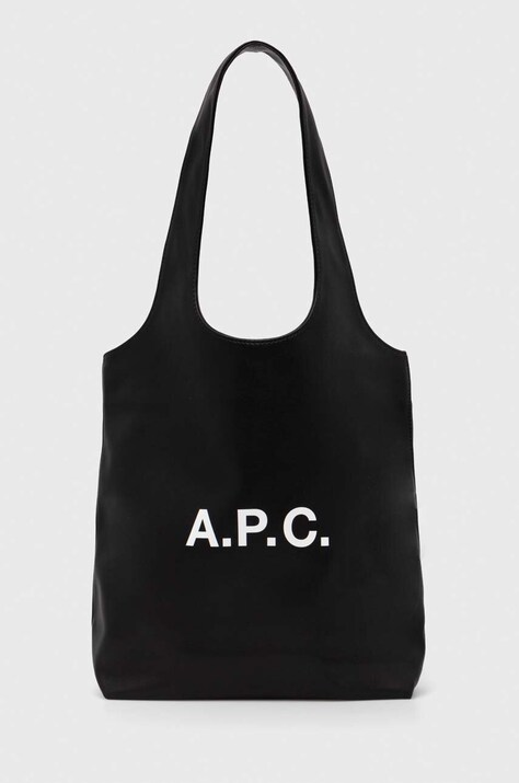 A.P.C. torba tote ninon small kolor czarny PUAAT.M61861