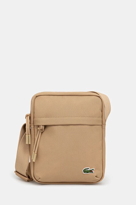 Lacoste saszetka kolor beżowy NU4788NE