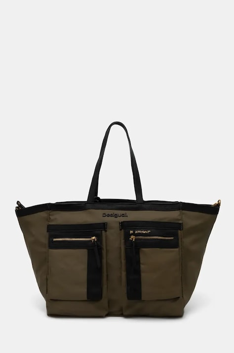Torba Desigual HOPPER GUIMAR MAXI MUL boja: zelena, 24WAXY03