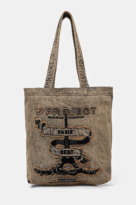 Y/Project PARIS' BEST TOTE BAG beige color 620BA004