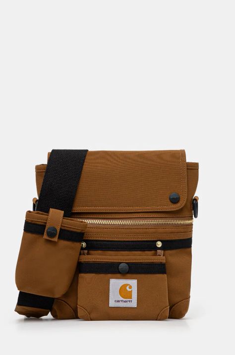 Чанта през рамо Carhartt WIP Carpenter Shoulder Bag в кафяво I033783.HZXX