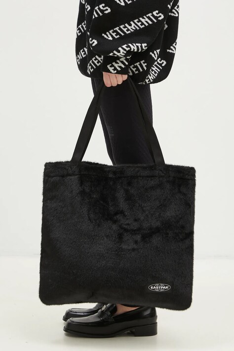Eastpak bag Charlie Fuzzy black color EK0A5BCK2Q81