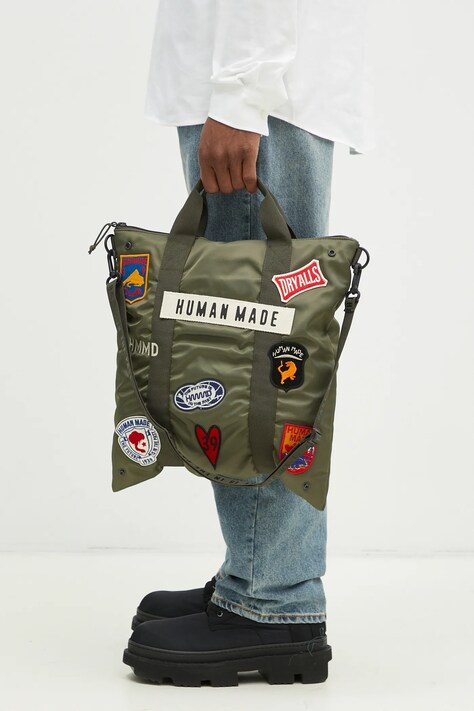 Human Made bag Helmet Bag green color HM28GD020