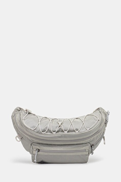thisisneverthat borsetă Washed Nylon Lumbar Pack culoarea gri, TN243WBASB02