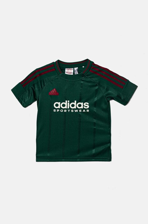 adidas gyerek póló J NP TEE zöld, nyomott mintás, IW0890