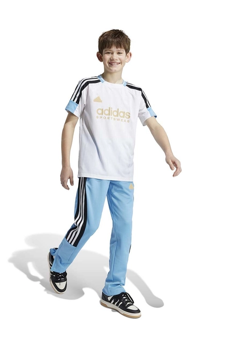 adidas t-shirt dziecięcy J NP TEE kolor biały z nadrukiem IY0143