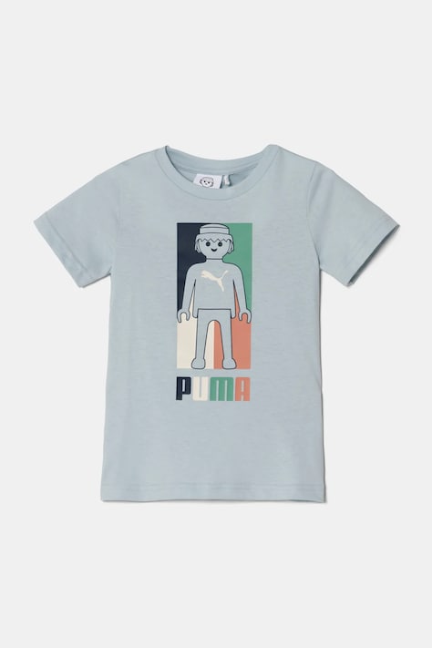 Puma gyerek pamut póló X PLAYMOBIL nyomott mintás, 627388