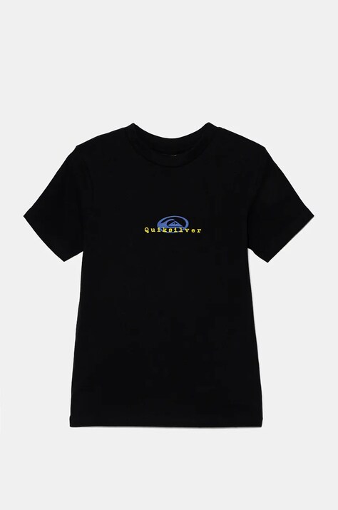 Quiksilver tricou de bumbac pentru copii THERMAL LOGO BMY culoarea negru, cu imprimeu, AQBZT04452