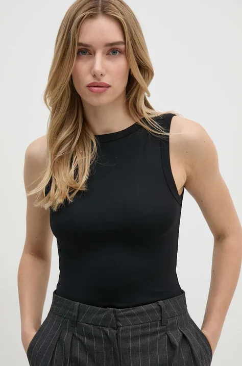 Top Calvin Klein dámske, čierna farba, K20K207256