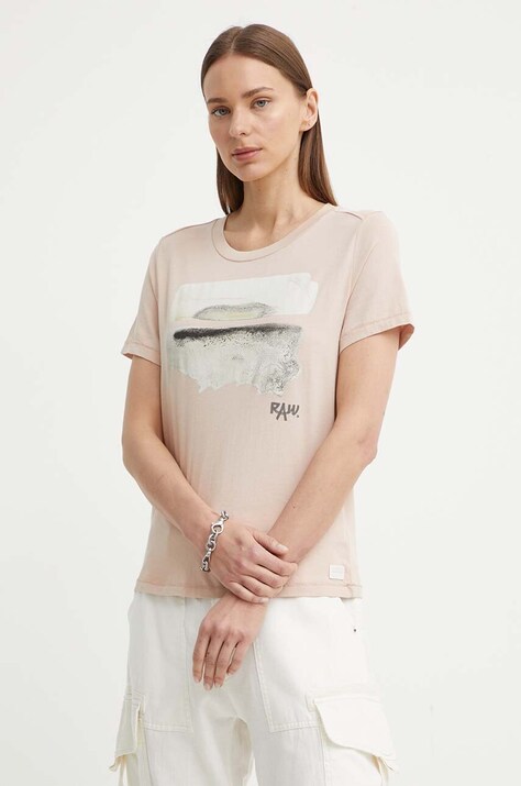 G-Star tricou din bumbac femei, culoarea roz, D24643-4107