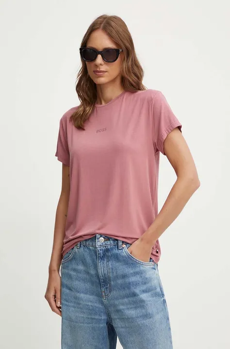 Tričko BOSS růžová barva, 50525711