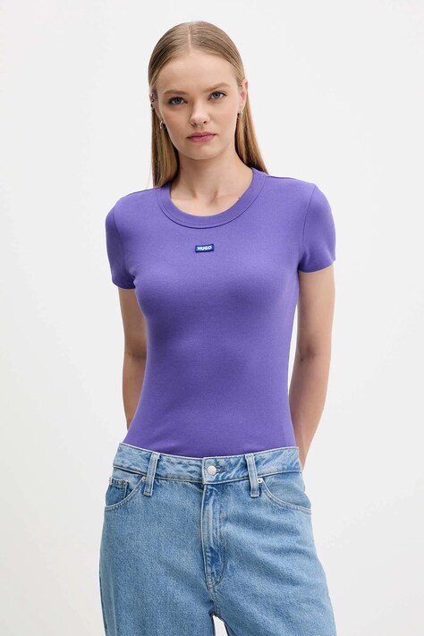 Hugo Blue t-shirt donna colore nero 50523924