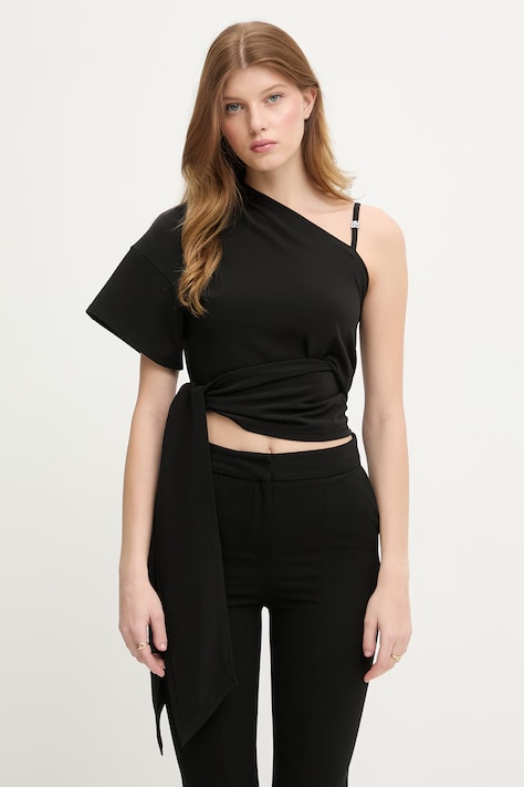 Μπλουζάκι HUGO χρώμα: μαύρο, 50517467