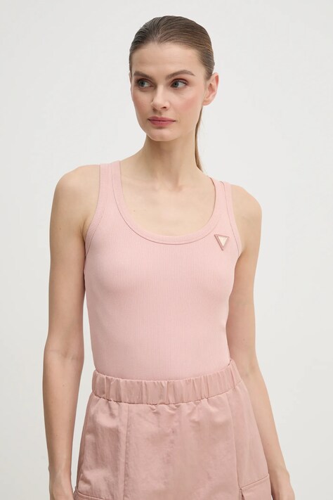 Top Guess COLETTE dámský, růžová barva, V4YP06 K8RT2