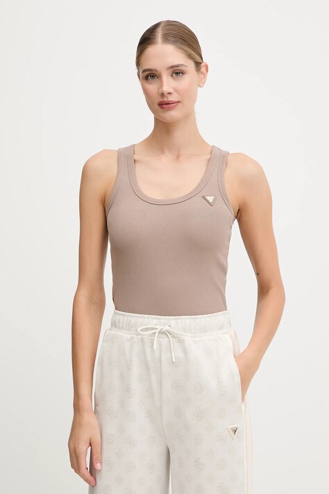 Guess top COLETTE culoarea roz, V4YP06 K8RT2