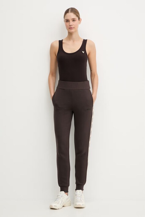 Guess top COLETTE damski kolor brązowy V4YP06 K8RT2