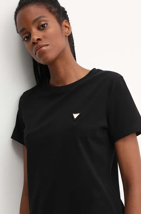 Kratka majica Guess COLETTE ženska, črna barva, V4YI09 J1314