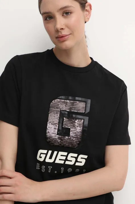 Guess t-shirt in cotone INS donna colore nero V4YI07 I3Z14