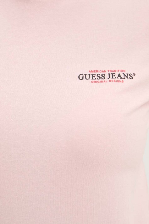 Футболка Guess Jeans — AW24-TSD067, рожевий — фото 5
