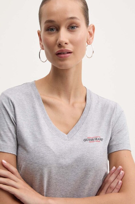 Футболка Guess Jeans — AW24-TSD068, сірий — фото 4