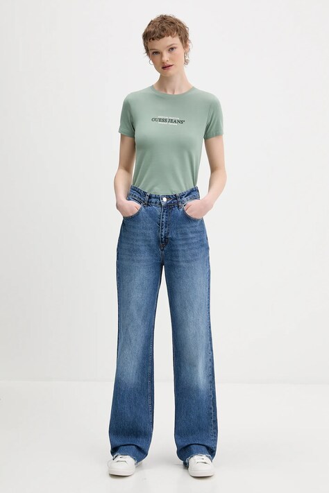 Футболка Guess Jeans — AW24-TSD069, бірюзовий — фото 2