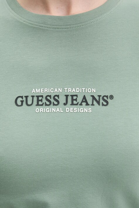 Футболка Guess Jeans — AW24-TSD069, бірюзовий — фото 5