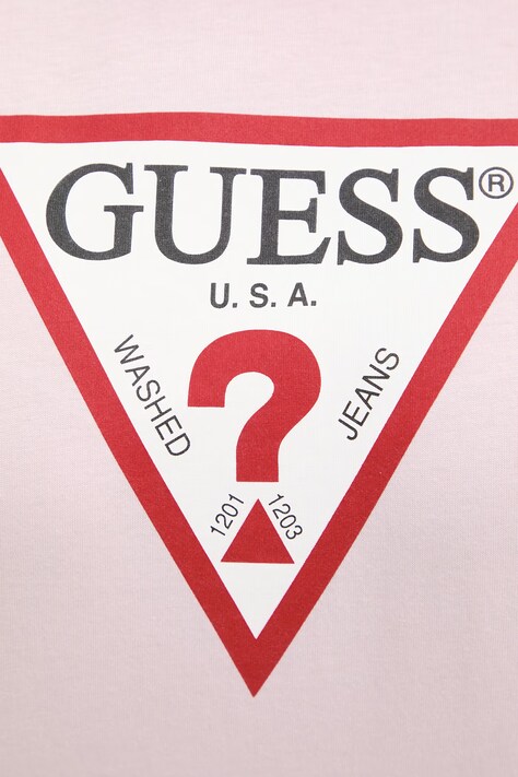 Guess Jeans футболка basic жіноча — AW24-TSD06C, рожевий — фото 5
