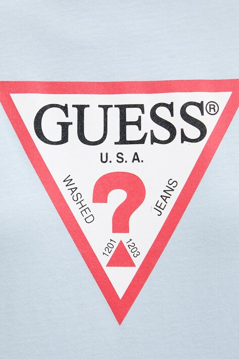 Guess Jeans футболка basic жіноча — AW24-TSD06C, блакитний — фото 5