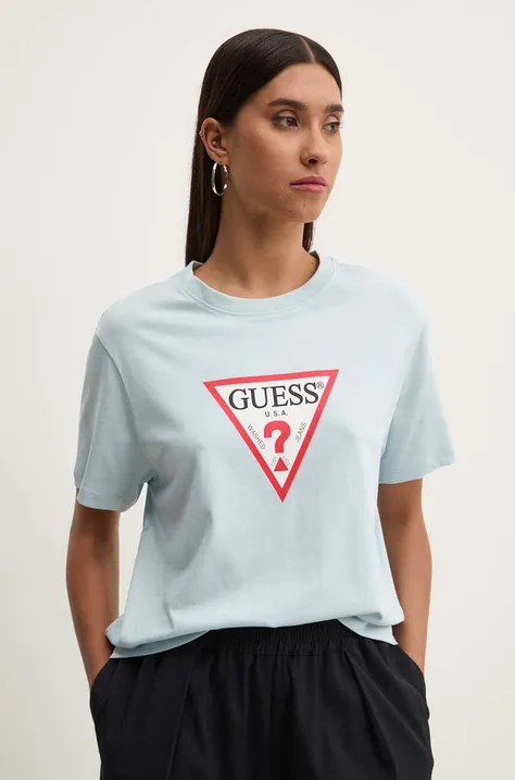 Бавовняна футболка Guess Jeans жіноча  W4YI73 K8HM0